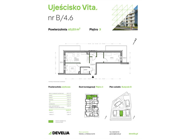 Mieszkanie w inwestycji Ujeścisko Vita, symbol B/4.6 » nportal.pl