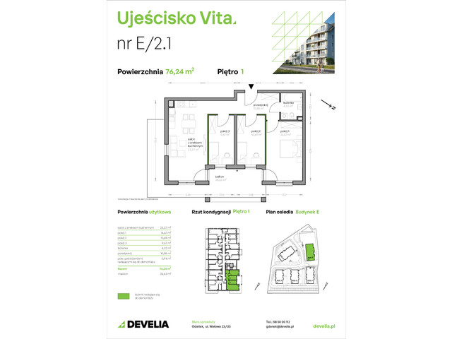 Mieszkanie w inwestycji Ujeścisko Vita, symbol E/2.1 » nportal.pl