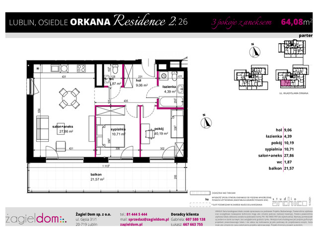Mieszkanie w inwestycji ORKANA RESIDENCE II, symbol D-LO2-LM-26 » nportal.pl