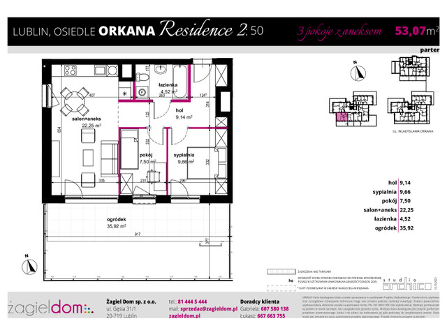 Mieszkanie w inwestycji ORKANA RESIDENCE II, symbol D-LO2-LM-50 » nportal.pl