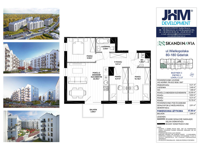 Mieszkanie w inwestycji Skandinavia, symbol C.3.37 » nportal.pl
