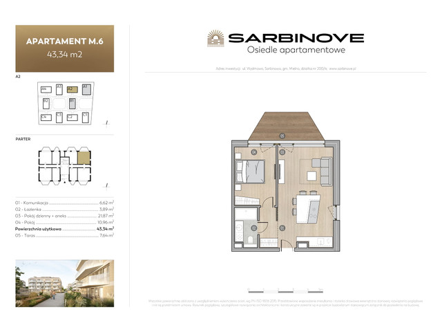 Mieszkanie w inwestycji Sarbinove Osiedle Apartamentowe, symbol A2.M.6 » nportal.pl