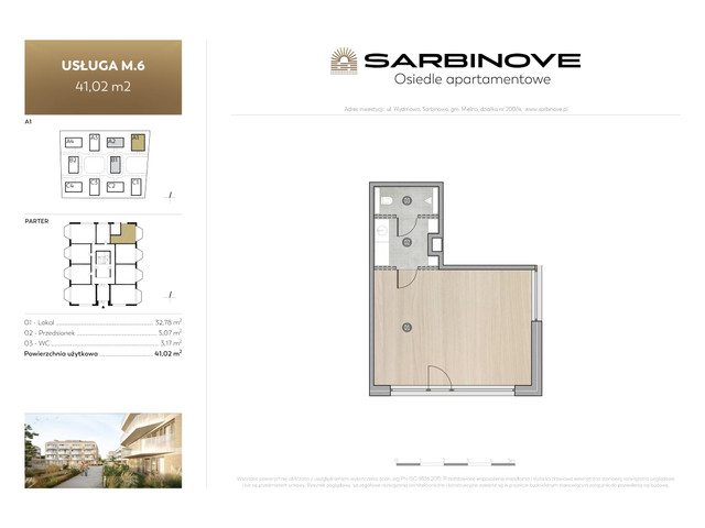 Mieszkanie w inwestycji Sarbinove Osiedle Apartamentowe, budynek Rezerwacja, symbol A1.M.6 » nportal.pl