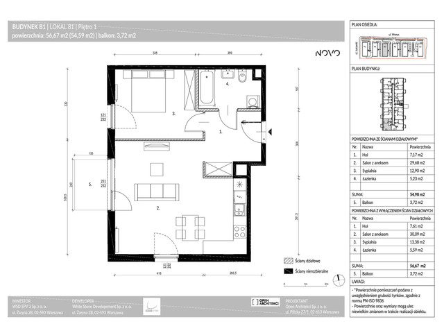 Mieszkanie w inwestycji Osiedle NOVO II, budynek Rezerwacja, symbol B1.81 » nportal.pl