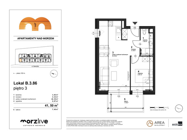 Mieszkanie w inwestycji Morzlive, symbol B.3.86 » nportal.pl