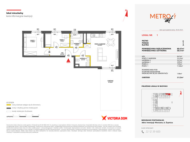 Mieszkanie w inwestycji METRO ART, symbol 4M.1 » nportal.pl