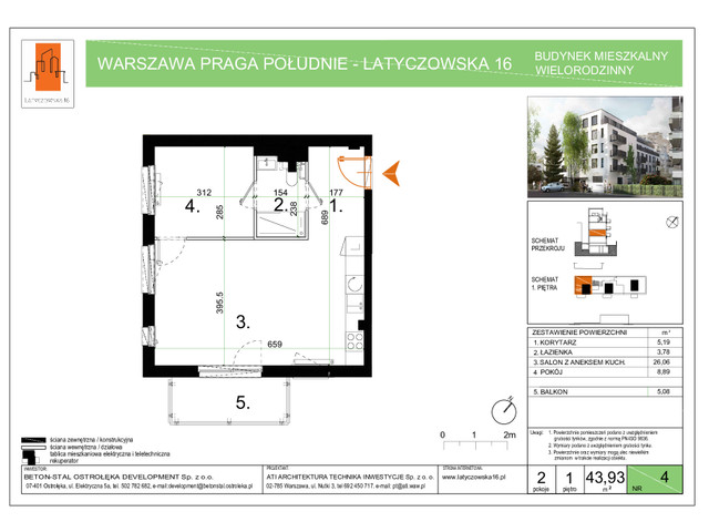 Mieszkanie w inwestycji Latyczowska 16, budynek Rezerwacja, symbol 4 » nportal.pl