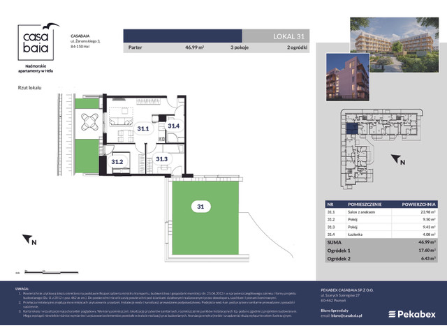 Komercyjne w inwestycji Casa Baia, symbol 31 » nportal.pl
