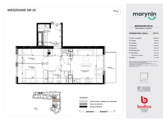 Mieszkanie w inwestycji Osiedle Marynin, symbol B26 » nportal.pl