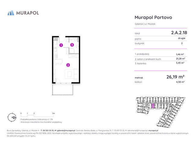 Mieszkanie w inwestycji Murapol Portovo, symbol 2.A.2.18 » nportal.pl