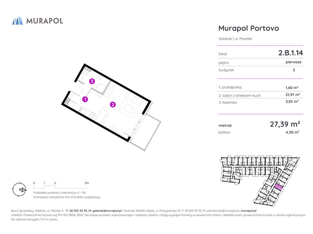 Mieszkanie w inwestycji Murapol Portovo, symbol 2.B.1.14 » nportal.pl