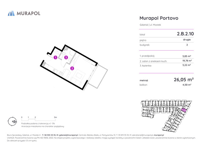 Mieszkanie w inwestycji Murapol Portovo, symbol 2.B.2.10 » nportal.pl