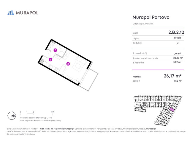 Mieszkanie w inwestycji Murapol Portovo, symbol 2.B.2.12 » nportal.pl