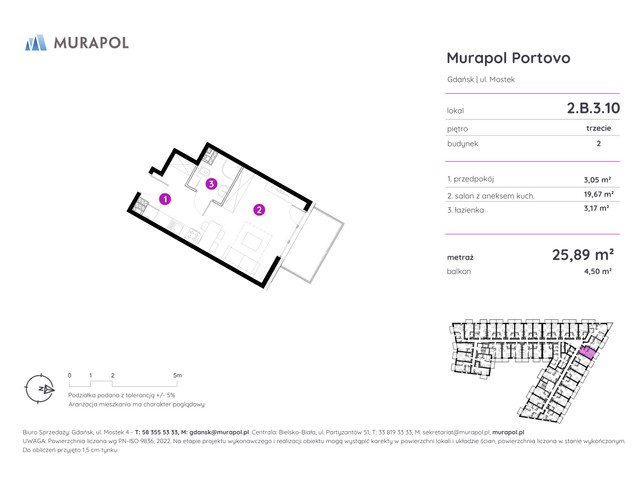 Mieszkanie w inwestycji Murapol Portovo, symbol 2.B.3.10 » nportal.pl
