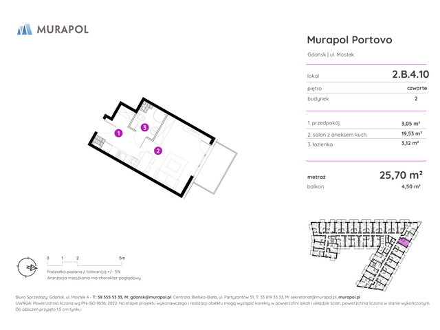 Mieszkanie w inwestycji Murapol Portovo, symbol 2.B.4.10 » nportal.pl