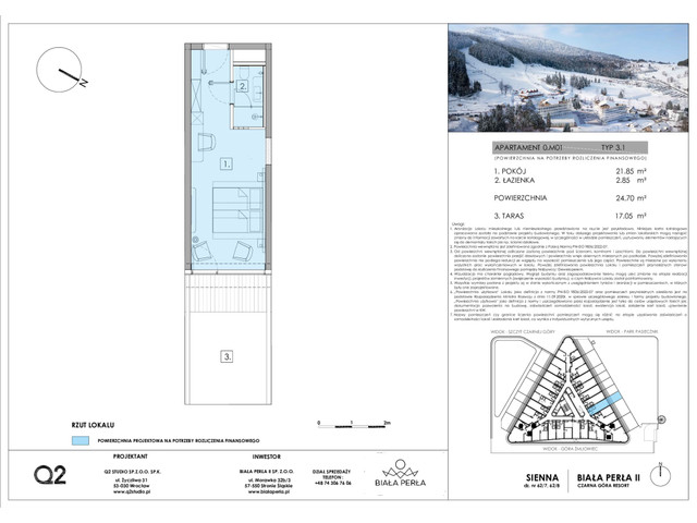 Mieszkanie w inwestycji Aparthotel Biała Perła II, symbol 0m01 » nportal.pl