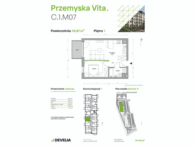 Mieszkanie w inwestycji Przemyska Vita, symbol C.1.M07 » nportal.pl