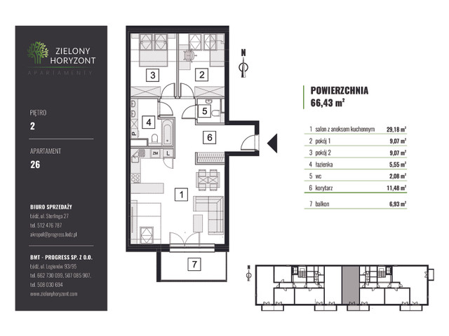 Mieszkanie w inwestycji APARTAMENTY ZIELONY HORYZONT, symbol M.26 » nportal.pl