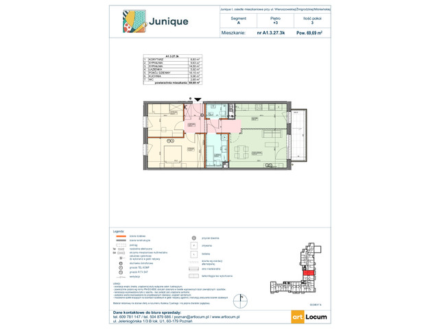 Mieszkanie w inwestycji JUNIQUE, symbol A1.3.27.3k » nportal.pl