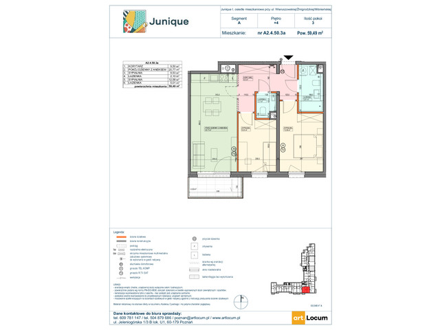 Mieszkanie w inwestycji JUNIQUE, symbol A2.4.50.3a » nportal.pl