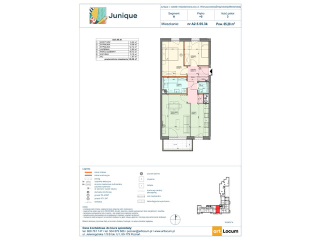 Mieszkanie w inwestycji JUNIQUE, symbol A2.5.55.3k » nportal.pl