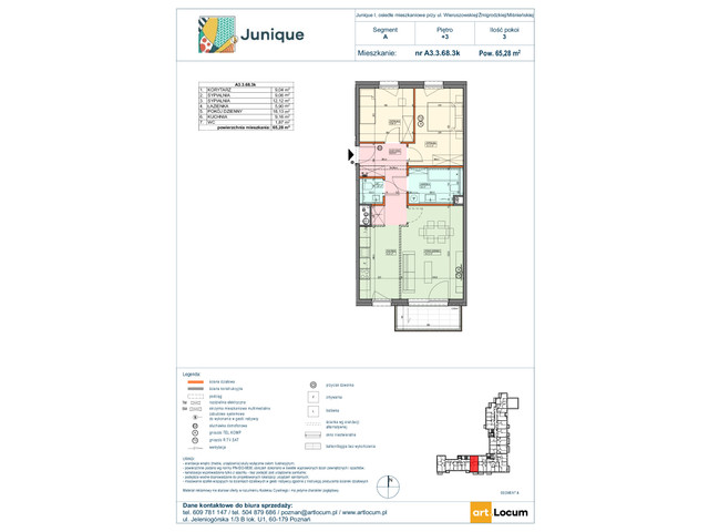 Mieszkanie w inwestycji JUNIQUE, symbol A3.3.68.3k » nportal.pl