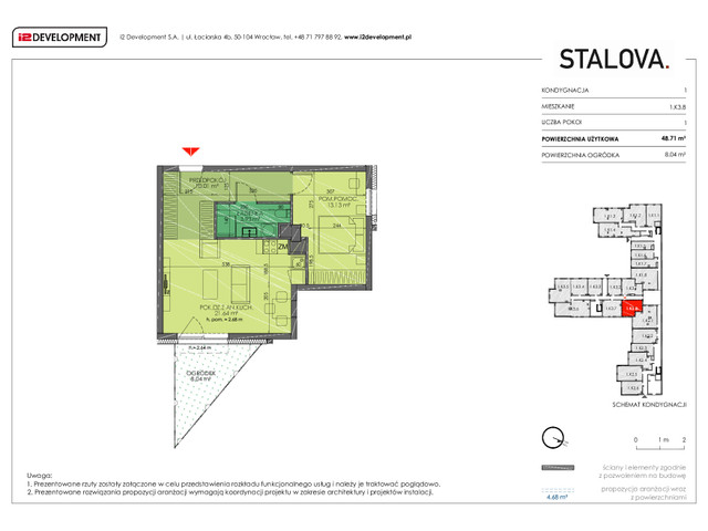 Mieszkanie w inwestycji Stalova, symbol 1.K3.8 » nportal.pl