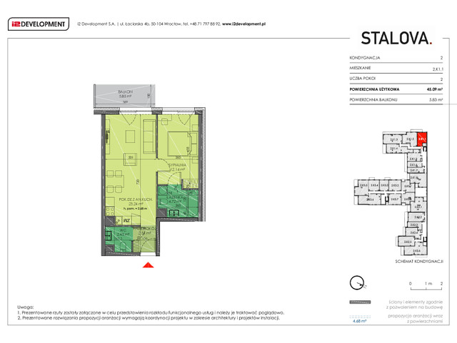 Mieszkanie w inwestycji Stalova, symbol 2.K1.1 » nportal.pl