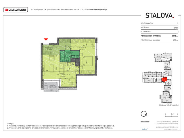 Mieszkanie w inwestycji Stalova, symbol 2.K3.8 » nportal.pl