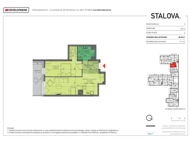 Mieszkanie w inwestycji Stalova, symbol 3.K1.5 » nportal.pl