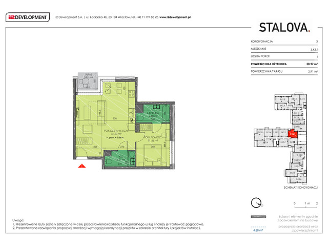 Mieszkanie w inwestycji Stalova, symbol 3.K3.1 » nportal.pl