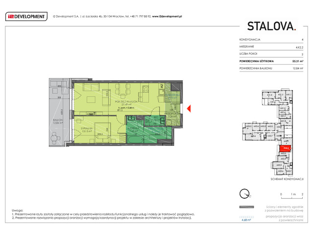 Mieszkanie w inwestycji Stalova, symbol 4.K2.2 » nportal.pl