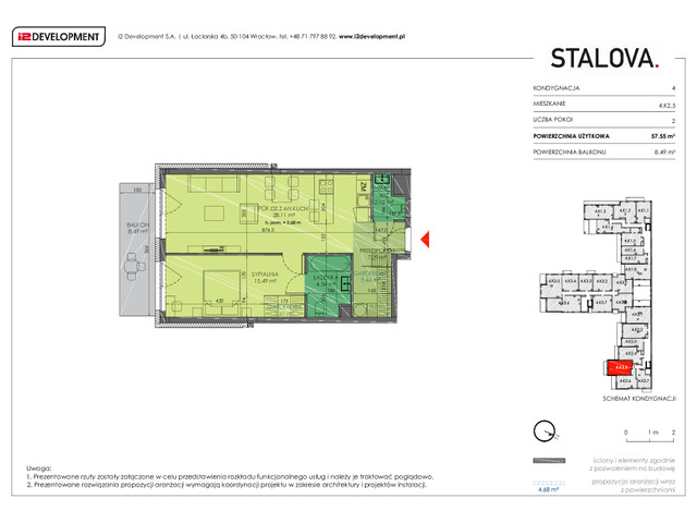 Mieszkanie w inwestycji Stalova, symbol 4.K2.5 » nportal.pl