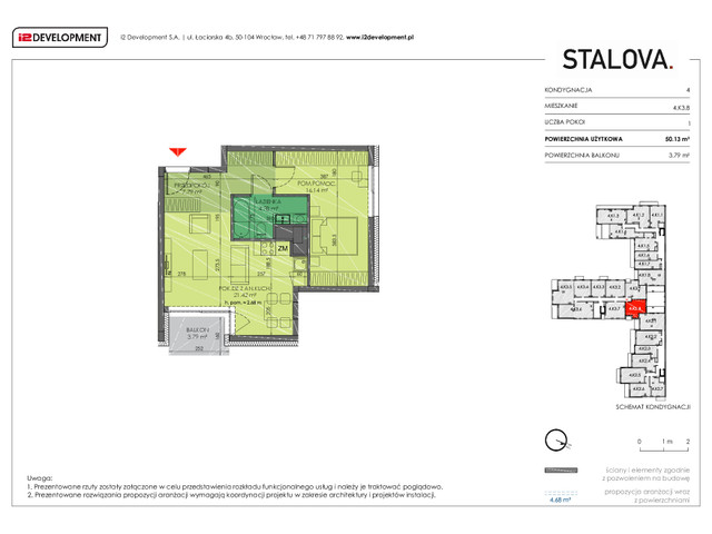 Mieszkanie w inwestycji Stalova, symbol 4.K3.8 » nportal.pl
