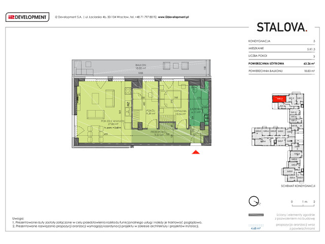 Mieszkanie w inwestycji Stalova, symbol 5.K1.3 » nportal.pl