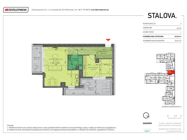 Mieszkanie w inwestycji Stalova, symbol 5.K1.8 » nportal.pl