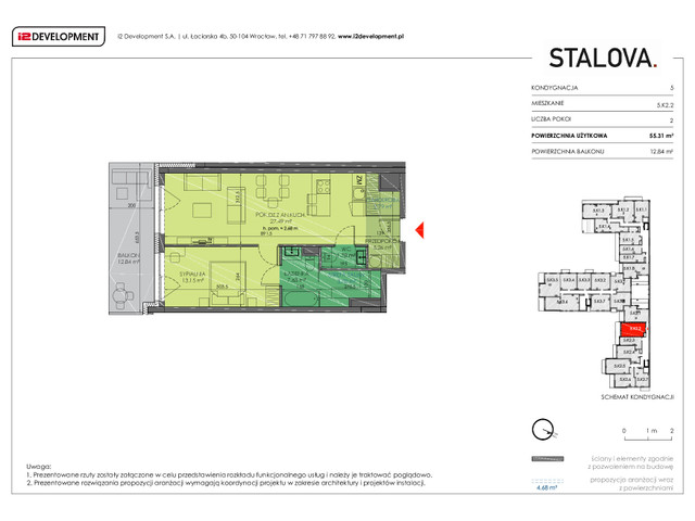 Mieszkanie w inwestycji Stalova, symbol 5.K2.2 » nportal.pl