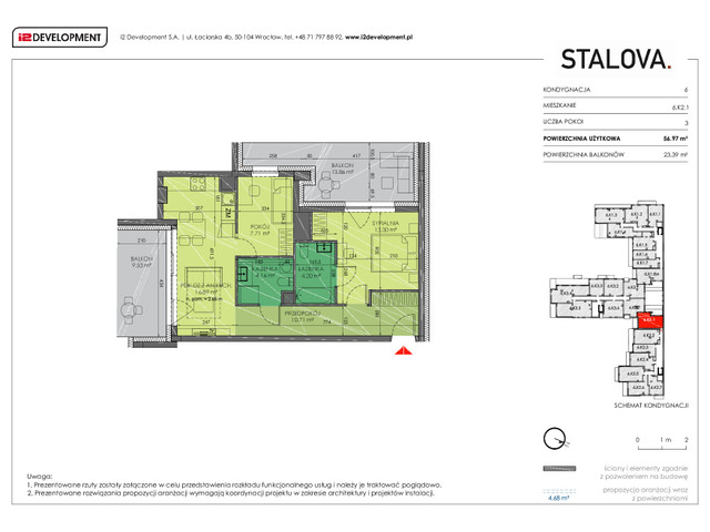 Mieszkanie w inwestycji Stalova, symbol 6.K2.1 » nportal.pl