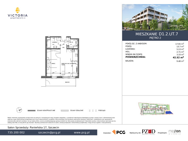 Mieszkanie w inwestycji Victoria Apartments 2, symbol D1.2.UT.7 » nportal.pl