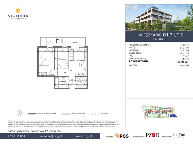 Mieszkanie w inwestycji Victoria Apartments 2, symbol D1.3.UT.3 » nportal.pl