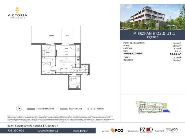 Mieszkanie w inwestycji Victoria Apartments 2, symbol D2.0.UT.1 » nportal.pl