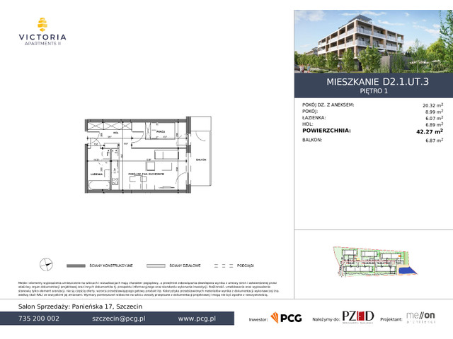 Mieszkanie w inwestycji Victoria Apartments 2, symbol D2.1.UT.3 » nportal.pl