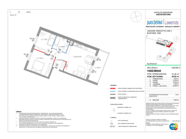 Mieszkanie w inwestycji Miasteczko Jutrzenki – Dzielnica Lawe..., symbol 106E/M045 » nportal.pl