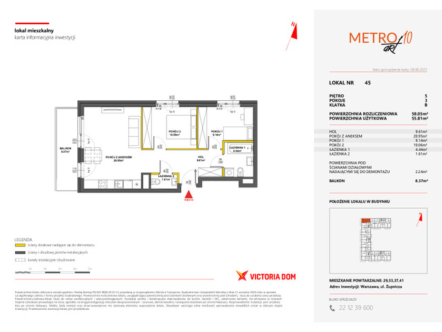 Mieszkanie w inwestycji METRO ART, symbol 10M.45 » nportal.pl