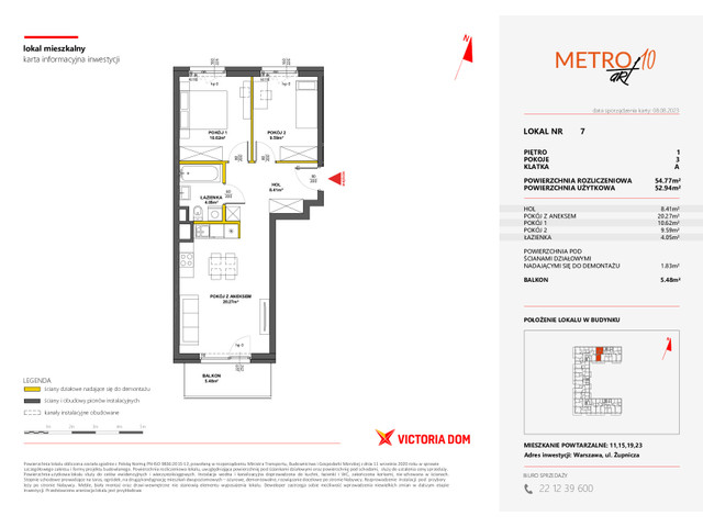Mieszkanie w inwestycji METRO ART, symbol 10M.7 » nportal.pl