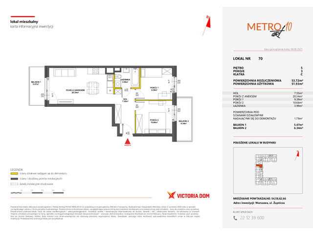 Mieszkanie w inwestycji METRO ART, symbol 10M.70 » nportal.pl