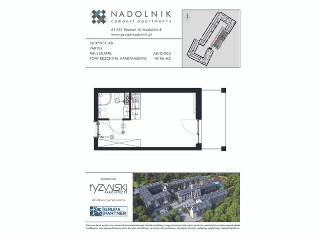 Mieszkanie w inwestycji Nadolnik Compact Apartments, symbol AB.0.005 » nportal.pl