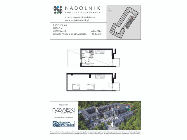 Mieszkanie w inwestycji Nadolnik Compact Apartments, symbol AB.4.024 » nportal.pl