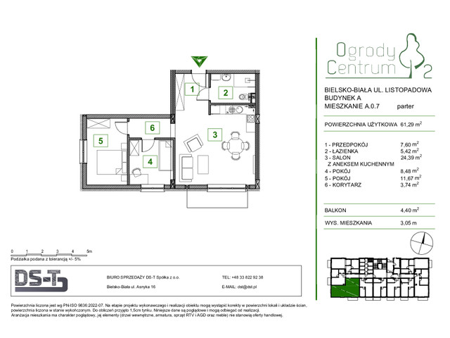 Mieszkanie w inwestycji Ogrody Centrum 2, symbol A.0.7 » nportal.pl