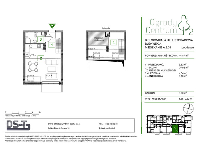 Mieszkanie w inwestycji Ogrody Centrum 2, symbol A.3.31 » nportal.pl